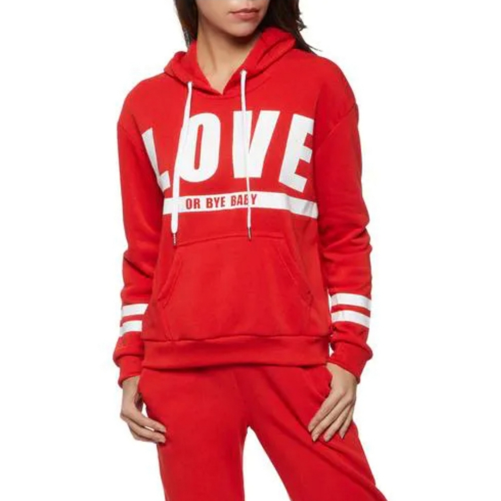 🥰NEW Red Plus Size Hoodie Size 1XL - Picture 4 of 4